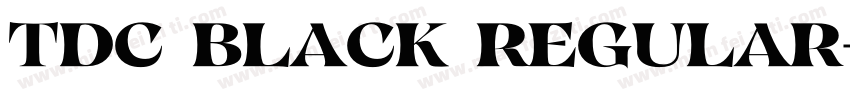 TDC Black Regular字体转换